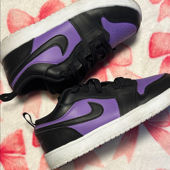 Jordan Kids Sneakers Black Purple - Picture 6 of 7